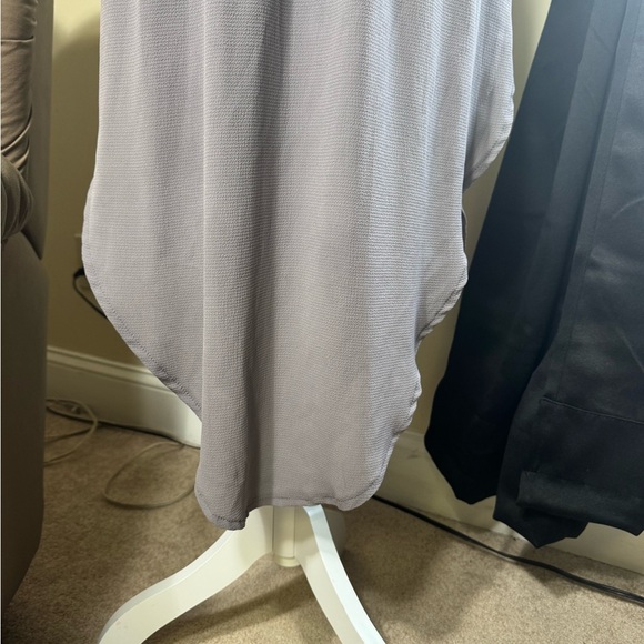 Purple gray ton Spaghetti strap High Low Sundress for Casual Wear - Picture 4 of 10